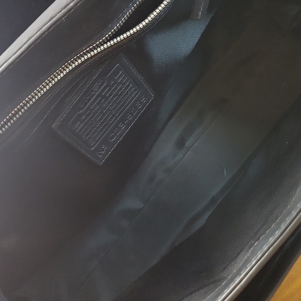 Coach Black Leather Men's Briefcase - Picture 5 of 7